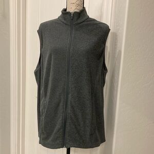 Lands End', Thermacheck Women's Sleeveless Fleece Vest, Gray, Size 1X